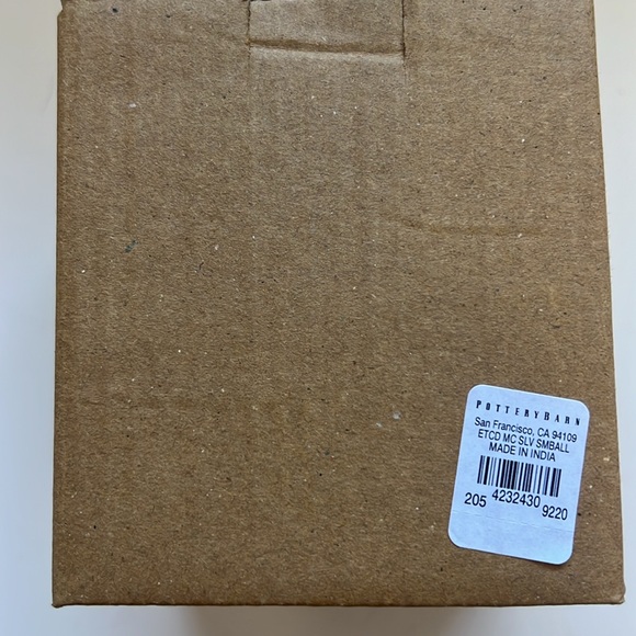 Pottery Barn Etched Mercury Glass Ball Ornament - Picture 3 of 4